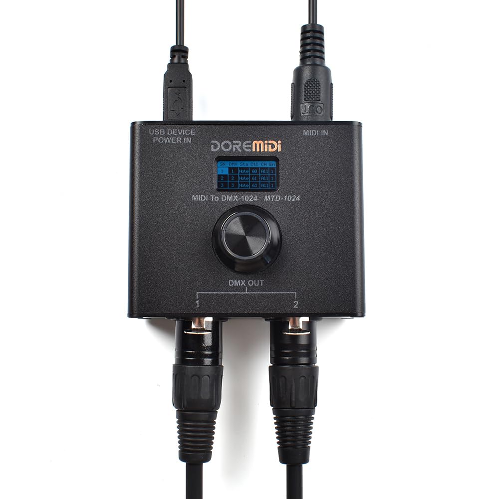 Amazon.co.jp: DOREMiDi MIDI to DMXコントローラー (MTD-1024) MIDI